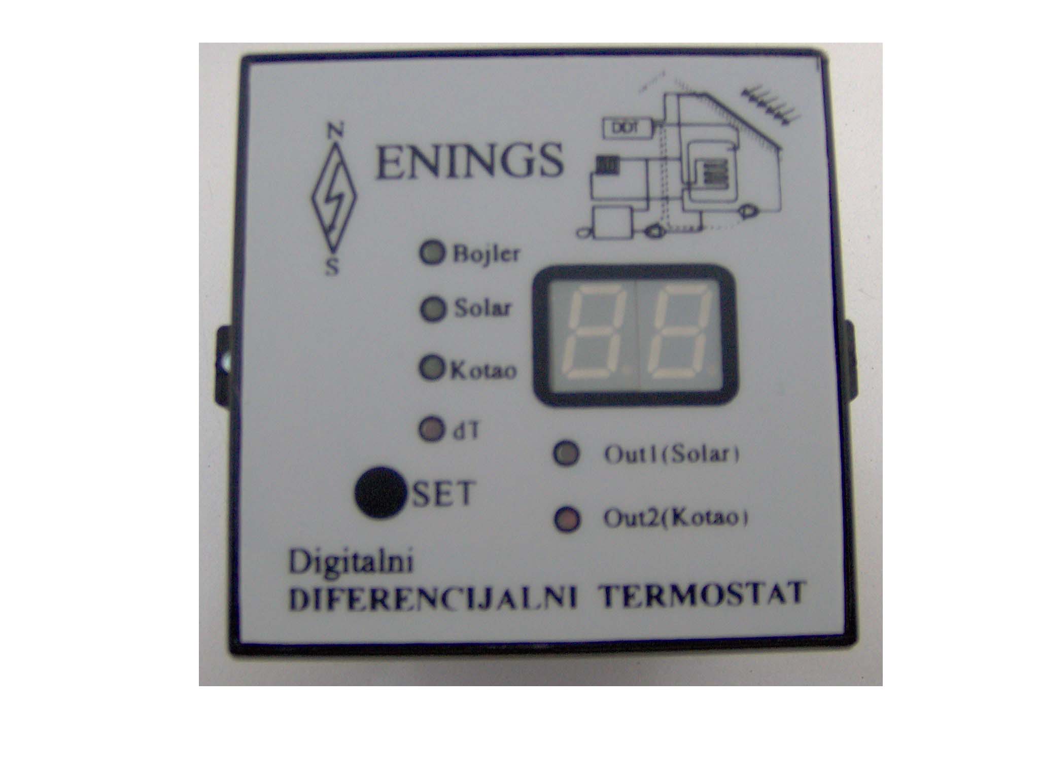 Dvostruki diferencijalni termostat (varijanta za orman) - ENINGS - Niš